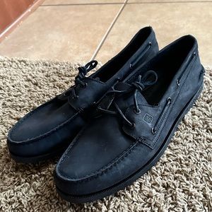 Pair of Sperry a Topsiders leather shoes for men size 13. No filters on pics
